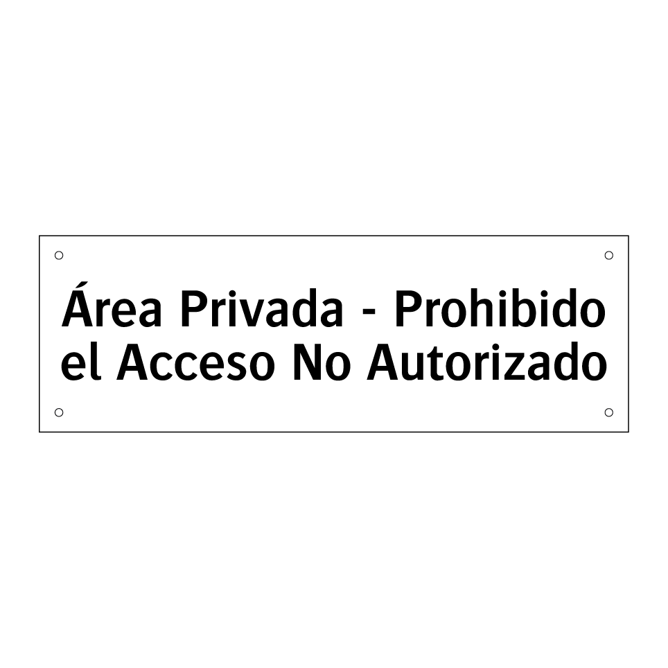 Área Privada - Prohibido el Acceso No Autorizado