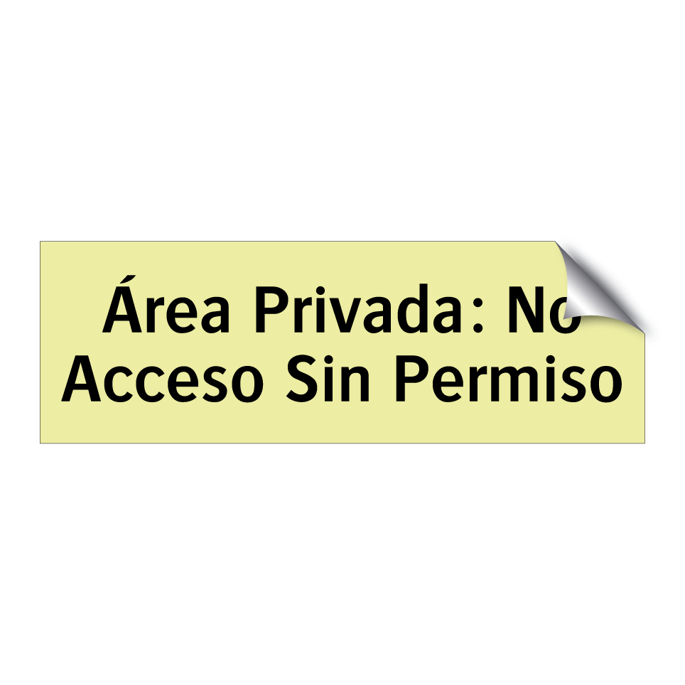 Área Privada: No Acceso Sin Permiso