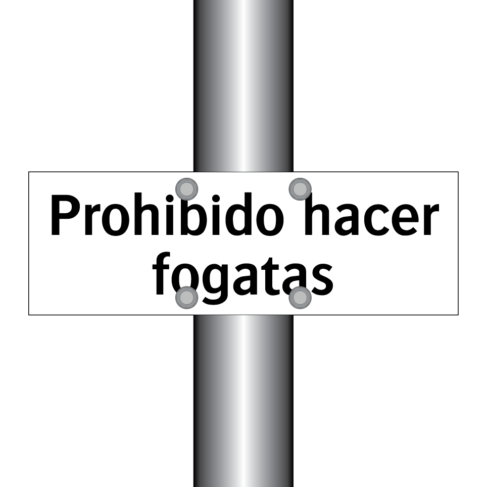 Prohibido hacer fogatas