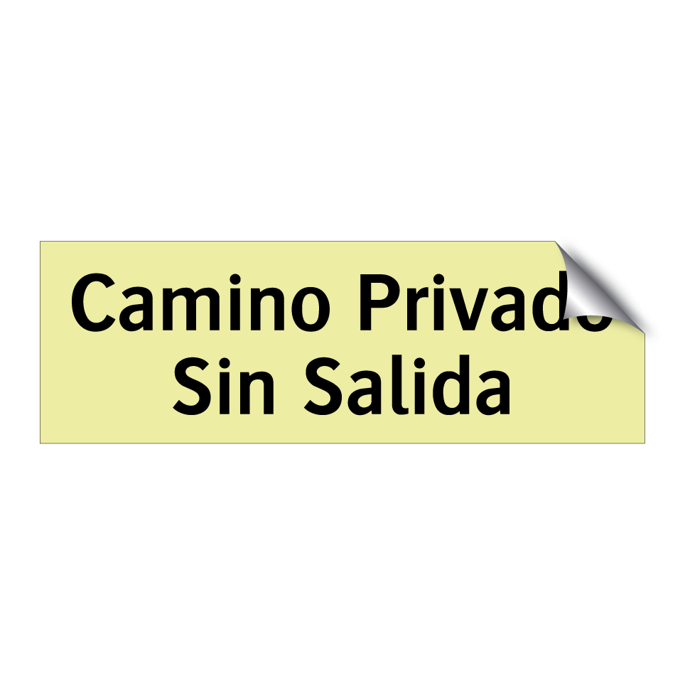Camino Privado Sin Salida