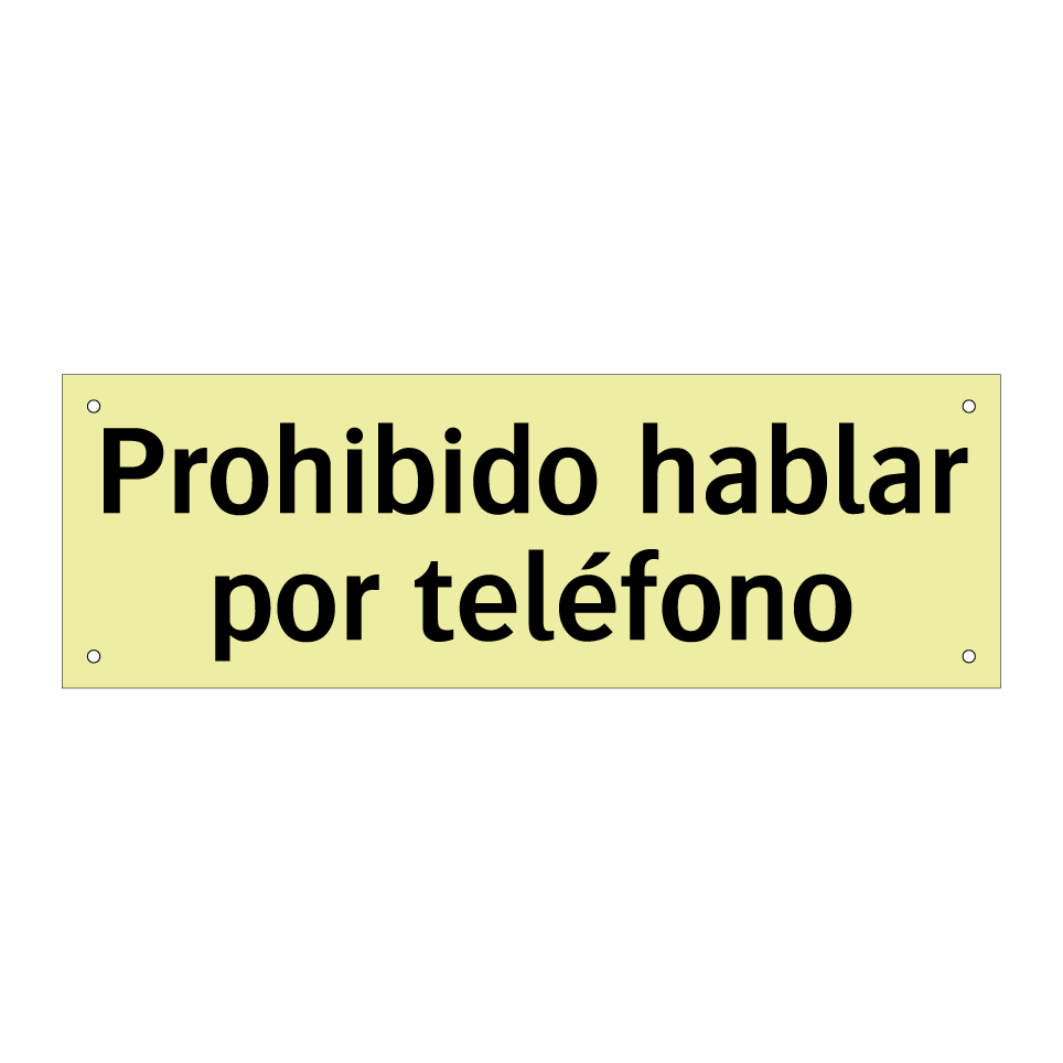Prohibido hablar por teléfono