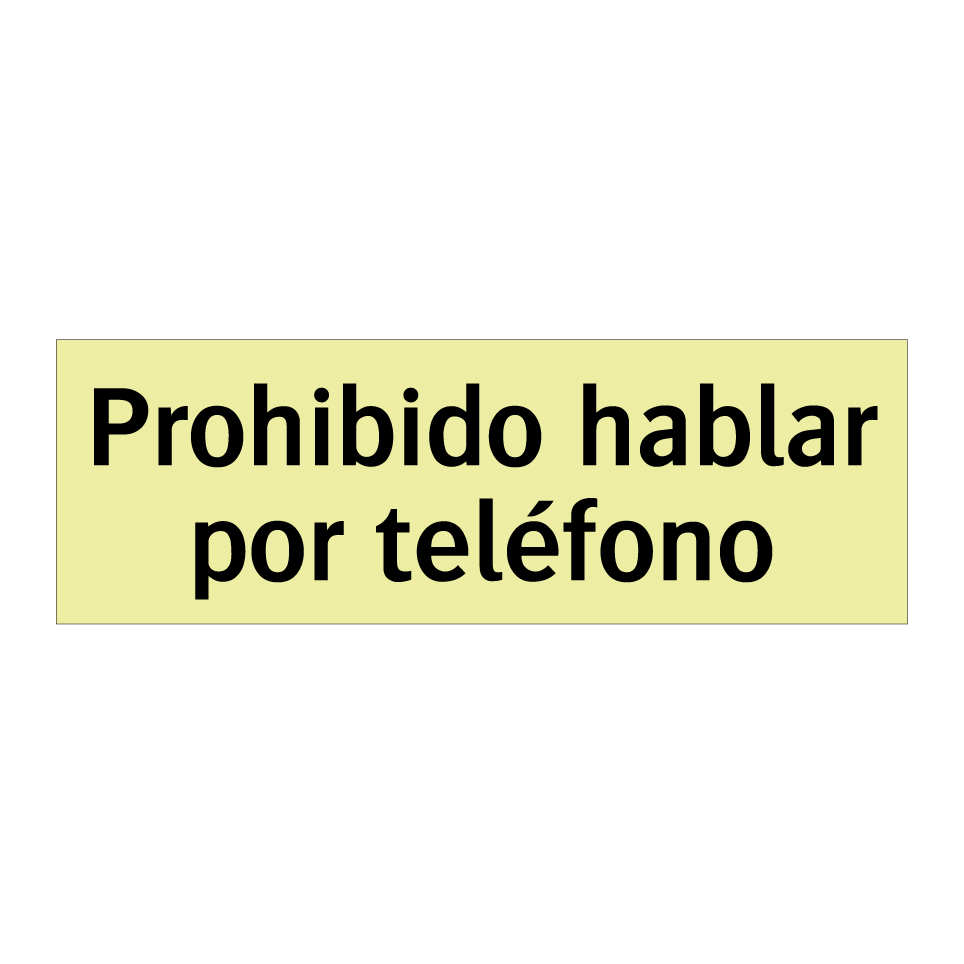 Prohibido hablar por teléfono
