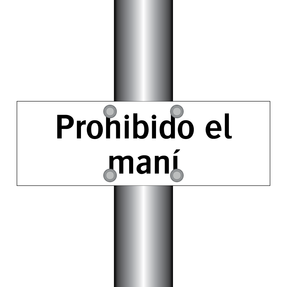Prohibido el maní