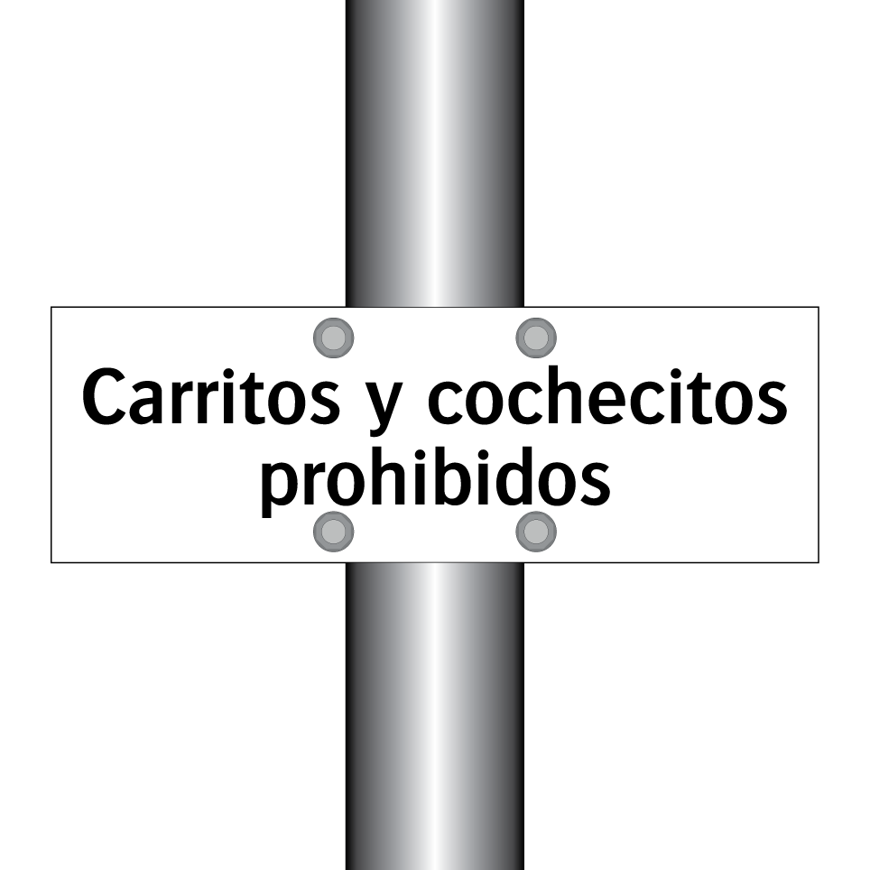 Carritos y cochecitos prohibidos