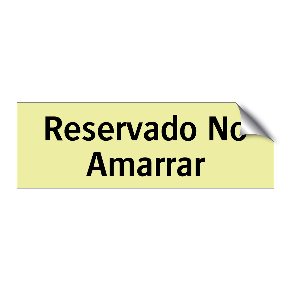 Reservado No Amarrar