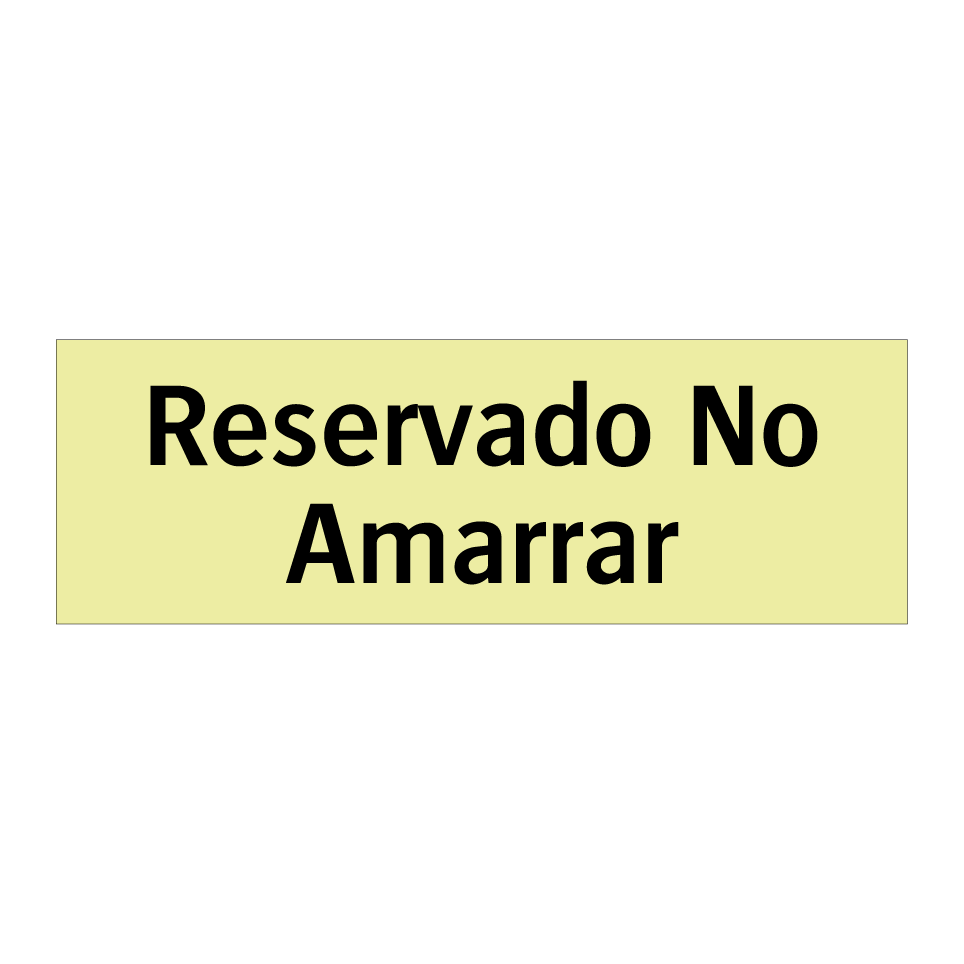 Reservado No Amarrar