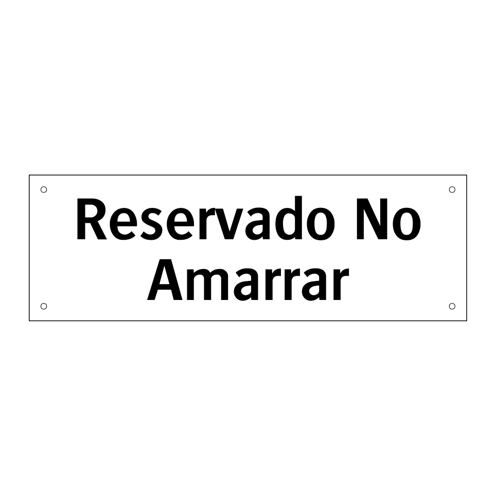 Reservado No Amarrar