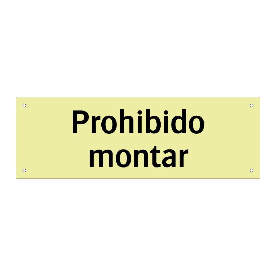 Prohibido montar