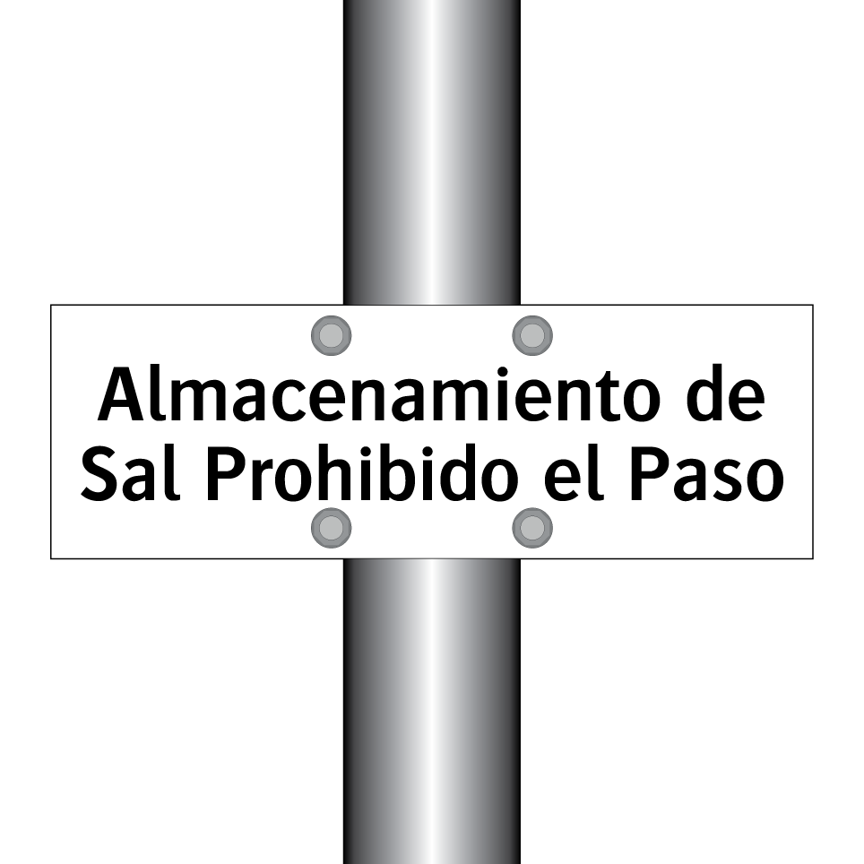 Almacenamiento de Sal Prohibido el Paso