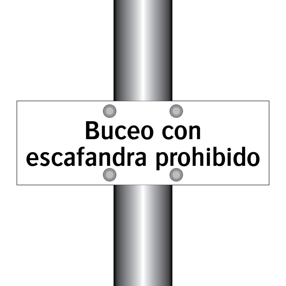 Buceo con escafandra prohibido