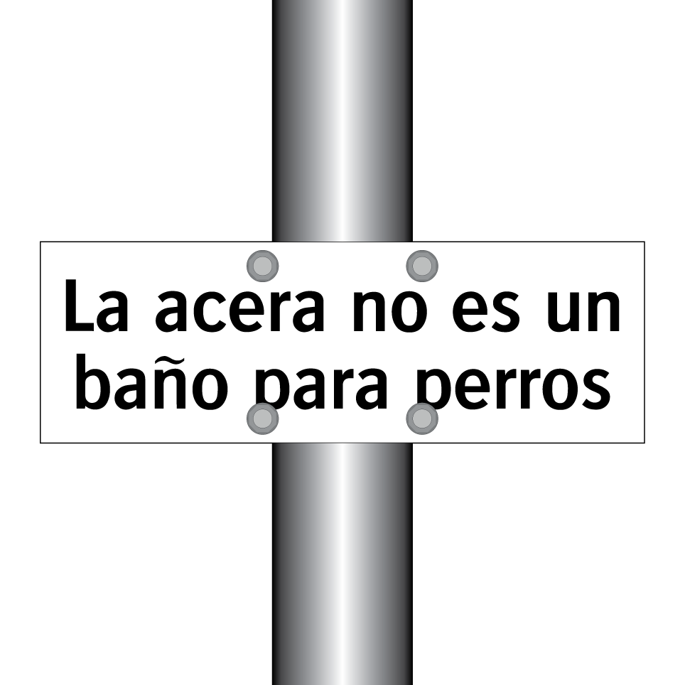 La acera no es un baño para perros