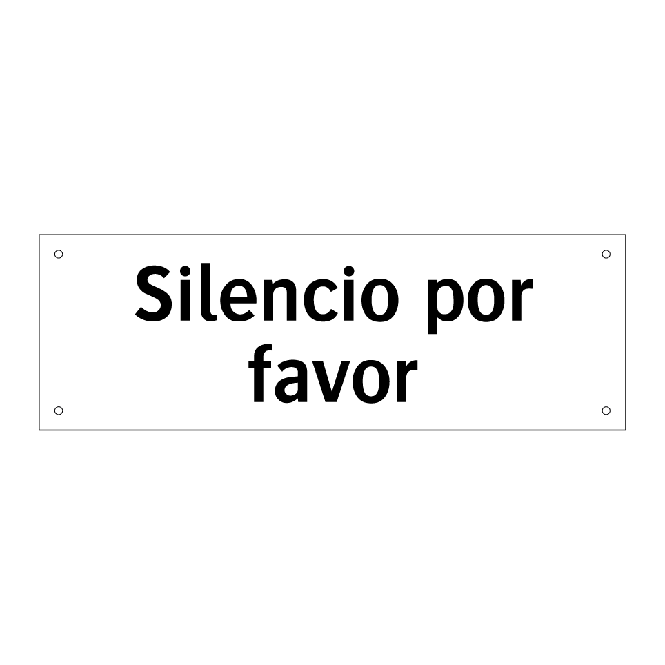 Silencio por favor