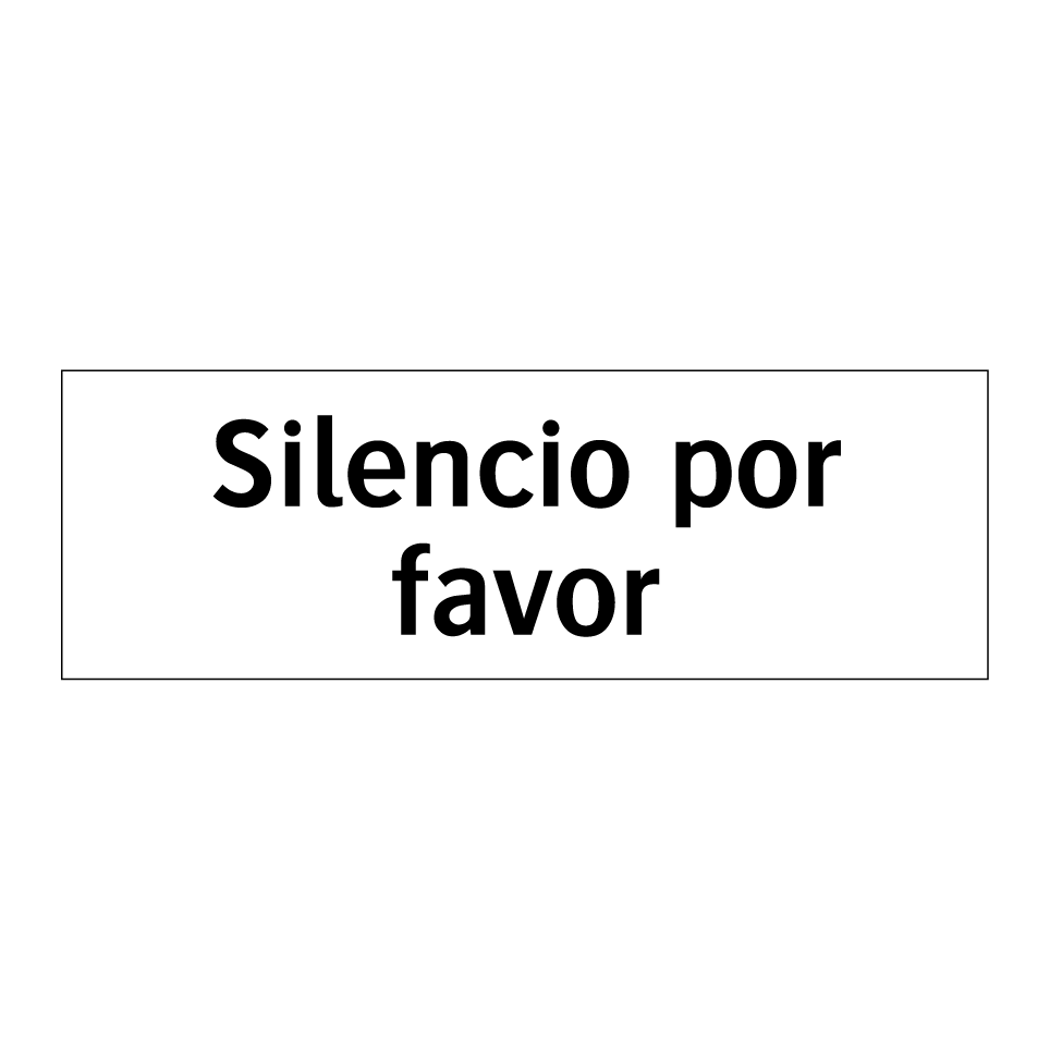 Silencio por favor