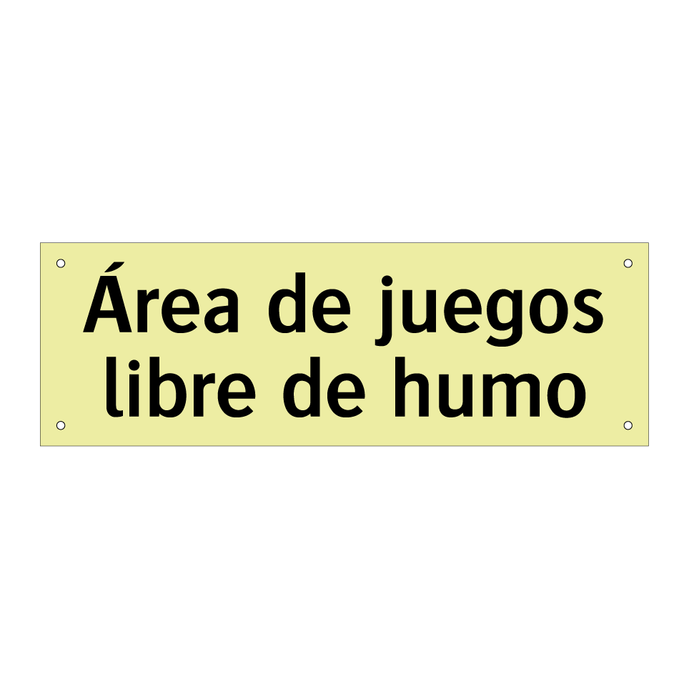 Área de juegos libre de humo