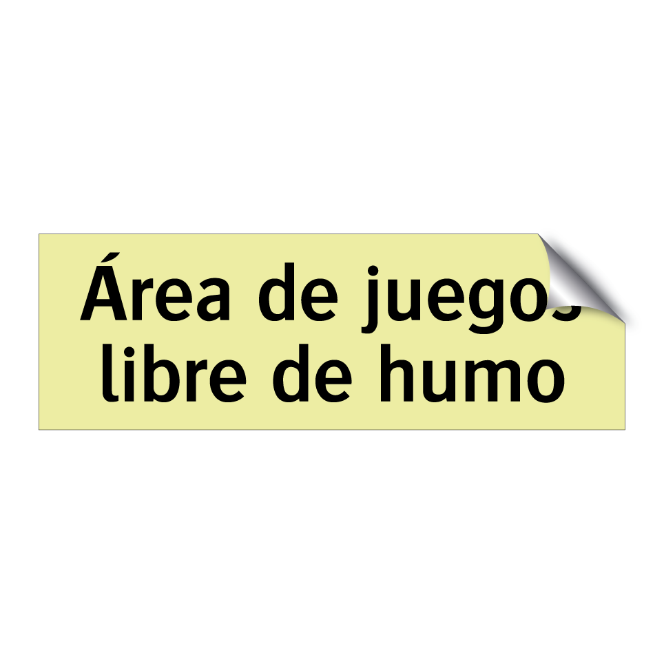 Área de juegos libre de humo
