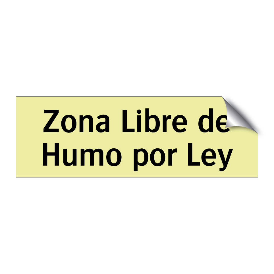 Zona Libre de Humo por Ley
