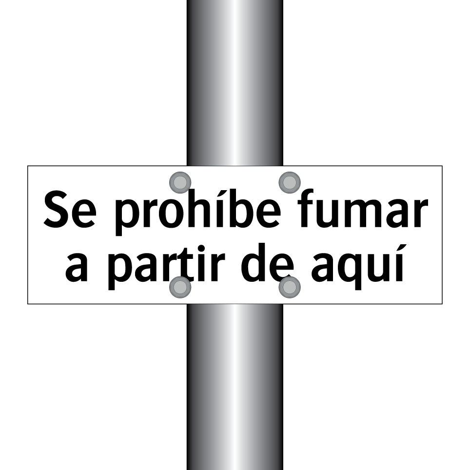 Se prohíbe fumar a partir de aquí