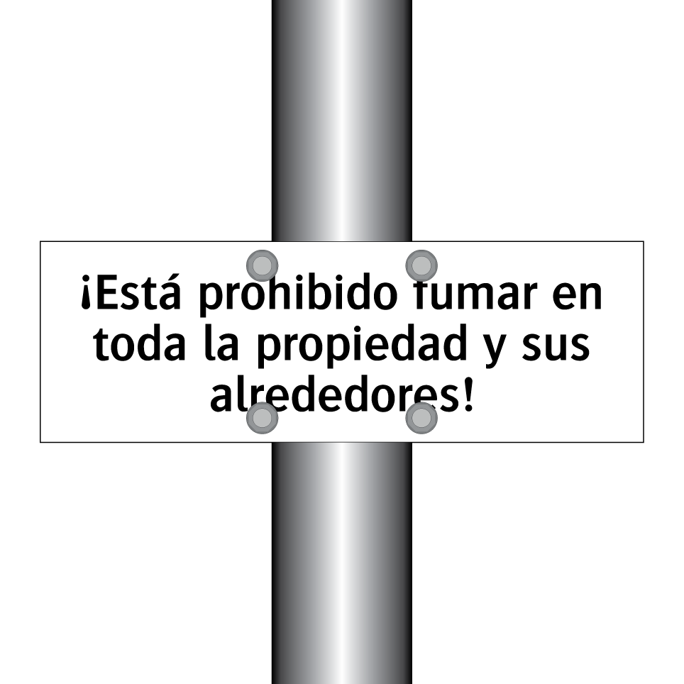 ¡Está prohibido fumar en toda la propiedad y sus alrededores!