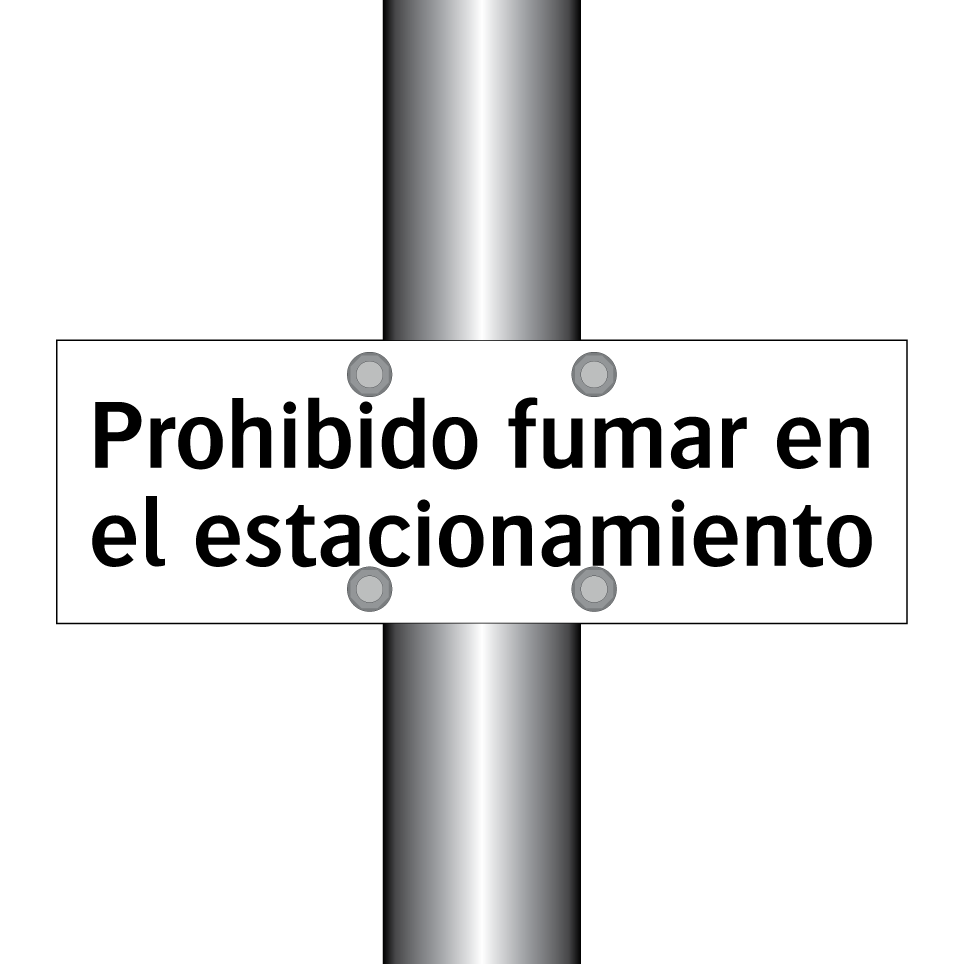 Prohibido fumar en el estacionamiento