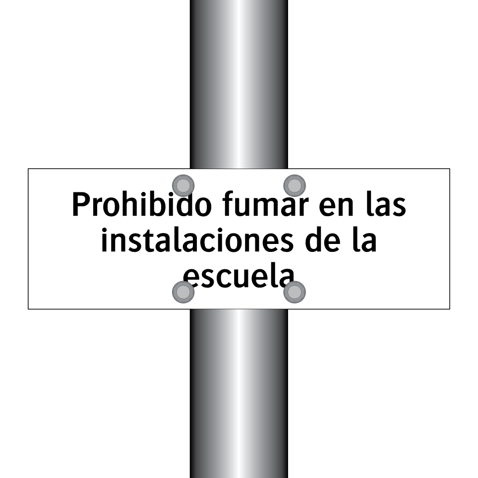 Prohibido fumar en las instalaciones de la escuela