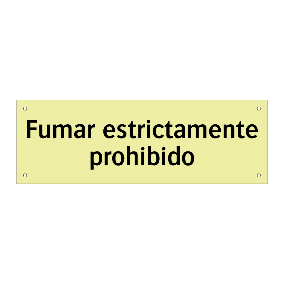 Fumar estrictamente prohibido