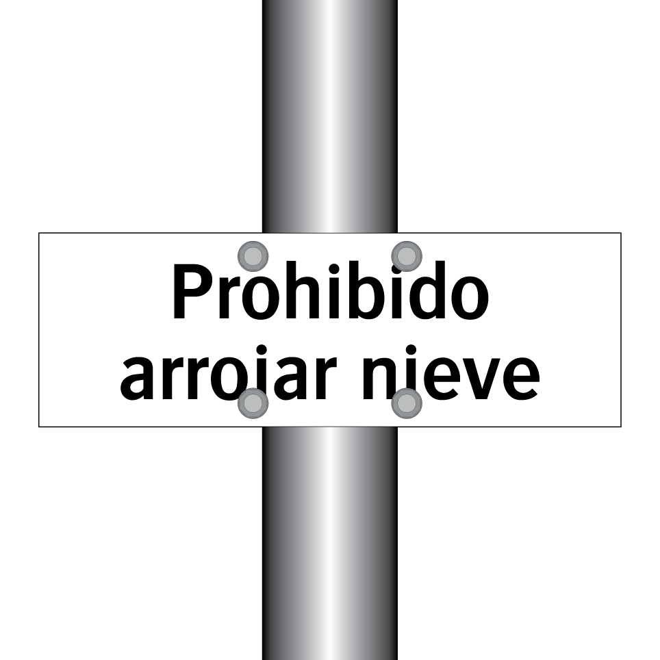 Prohibido arrojar nieve