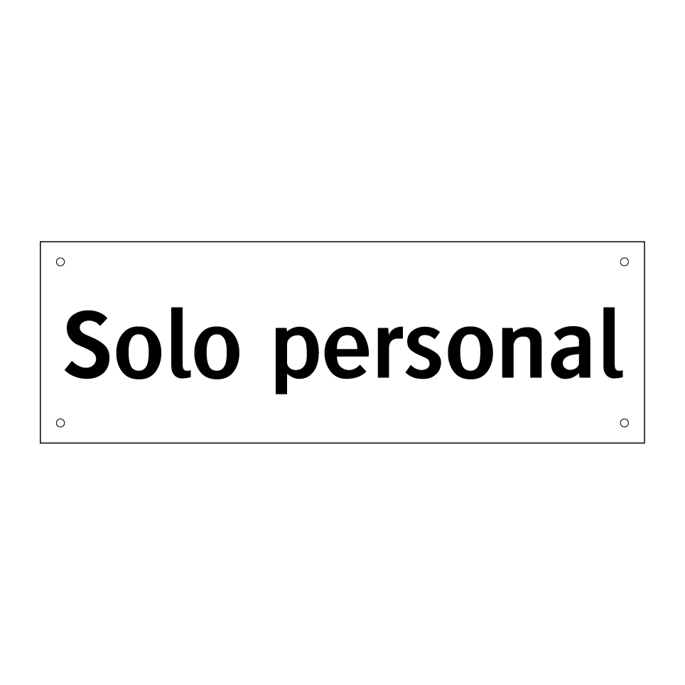 Solo personal