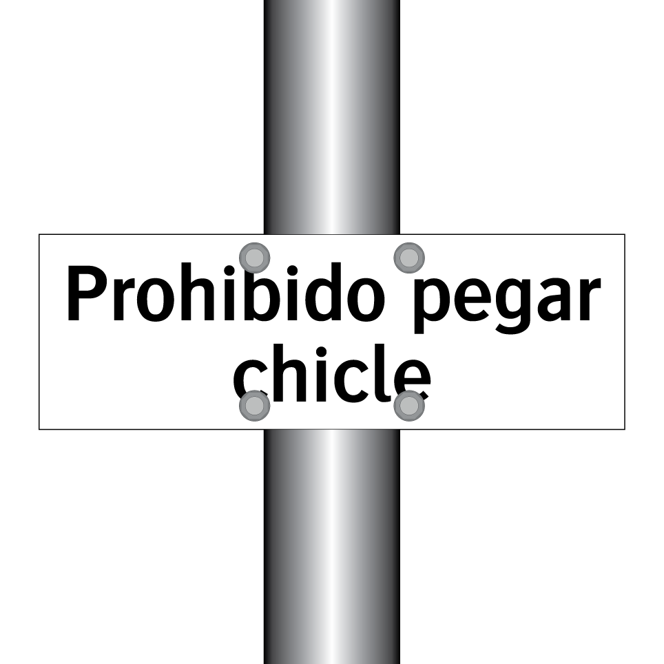 Prohibido pegar chicle
