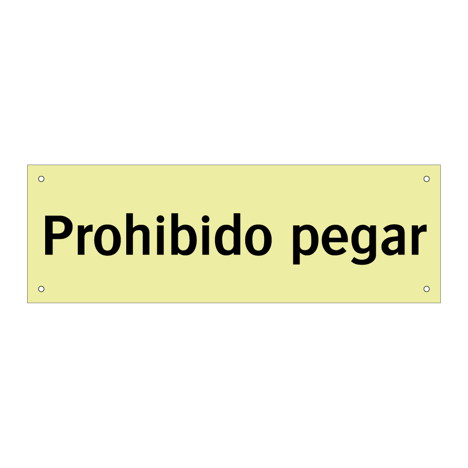 Prohibido pegar