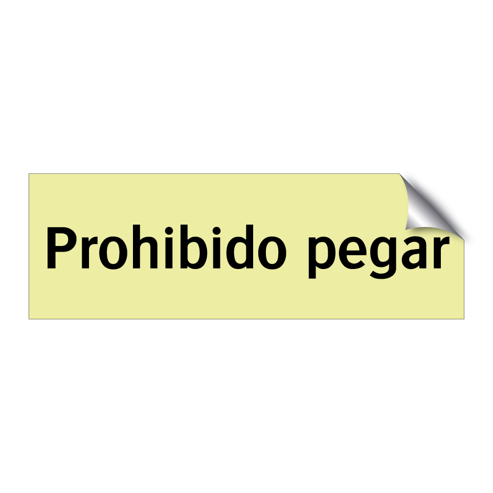 Prohibido pegar