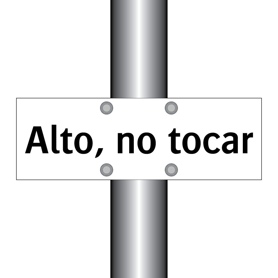 Alto, no tocar