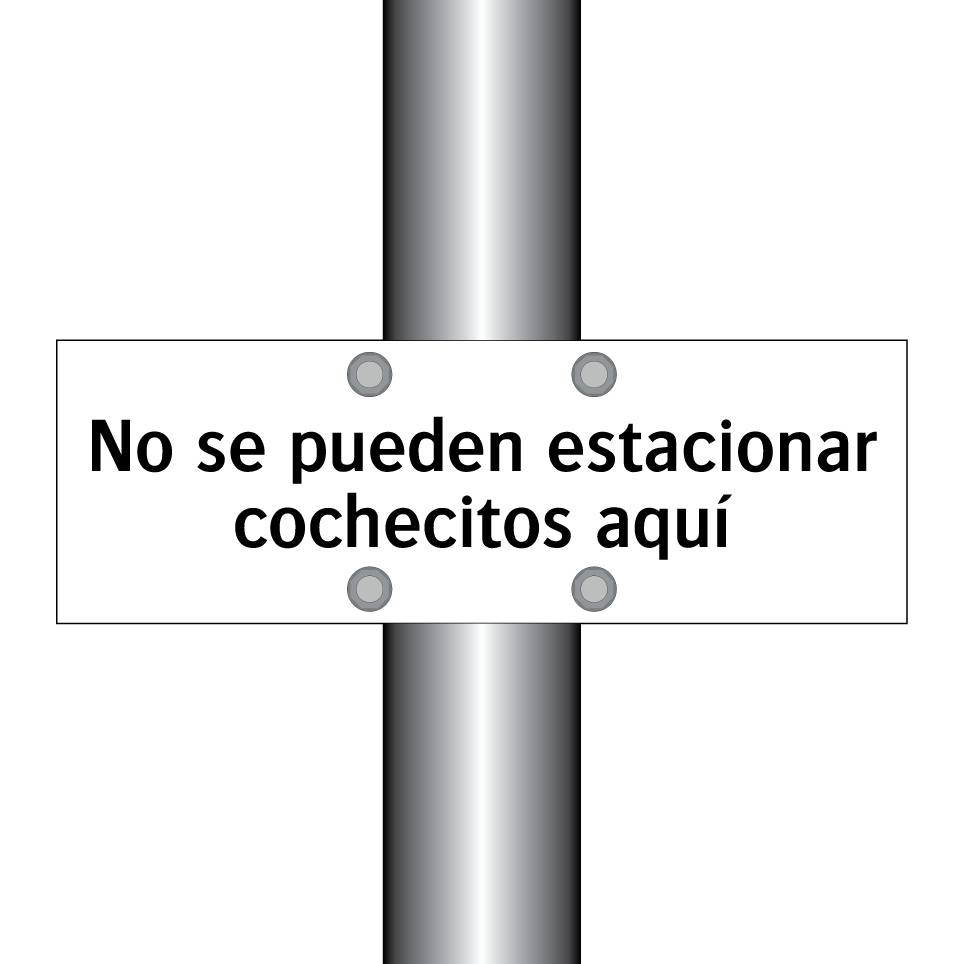 No se pueden estacionar cochecitos aquí