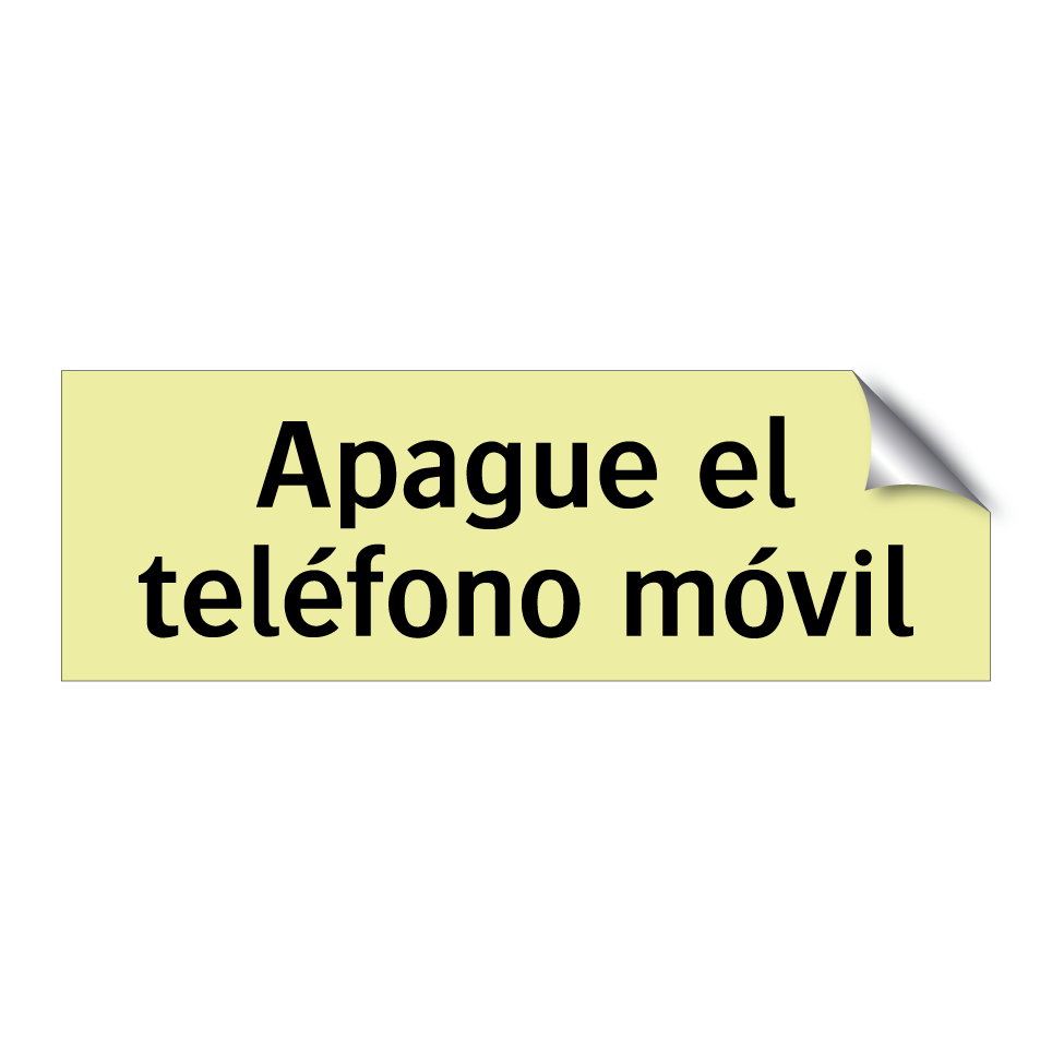 Apague el teléfono móvil