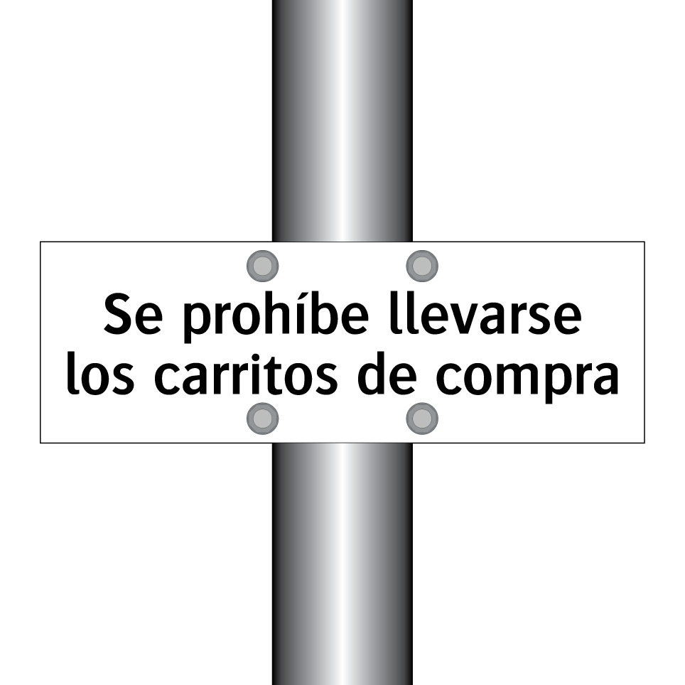 Se prohíbe llevarse los carritos de compra