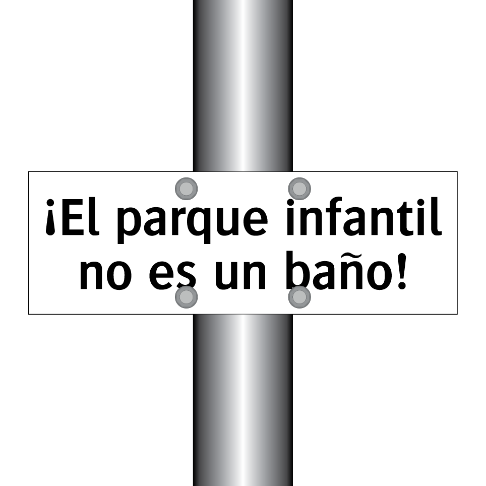 ¡El parque infantil no es un baño!
