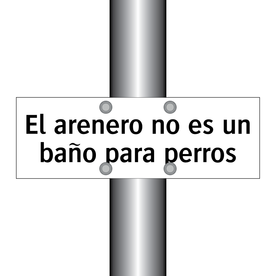 El arenero no es un baño para perros