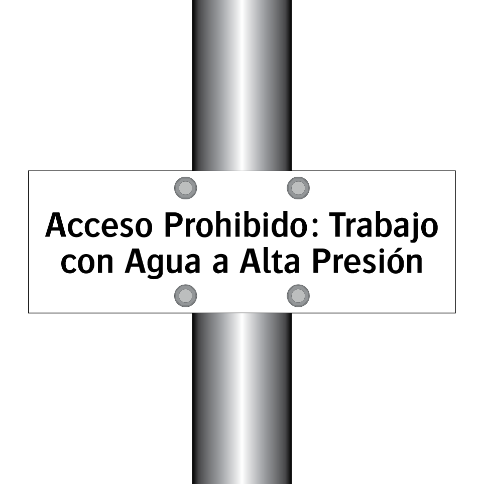 Acceso Prohibido: Trabajo con Agua a Alta Presión