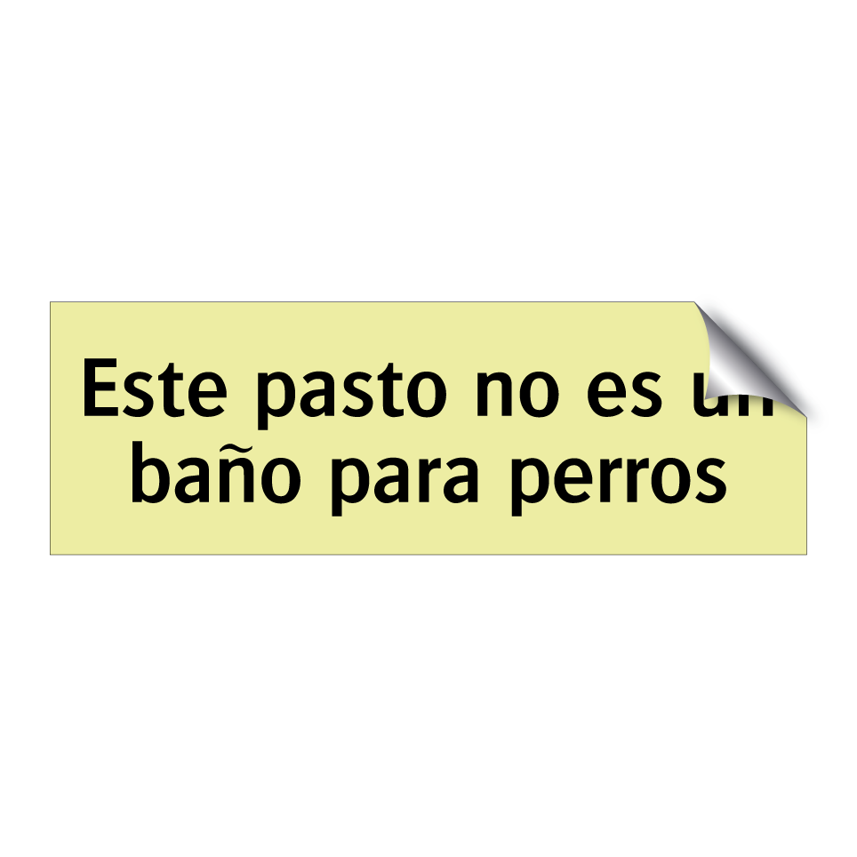 Este pasto no es un baño para perros