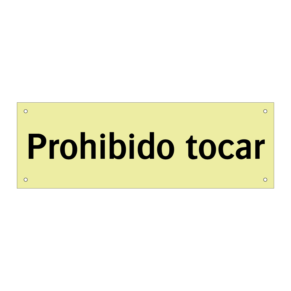 Prohibido tocar