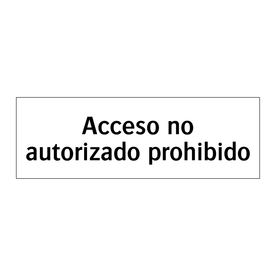 Acceso no autorizado prohibido