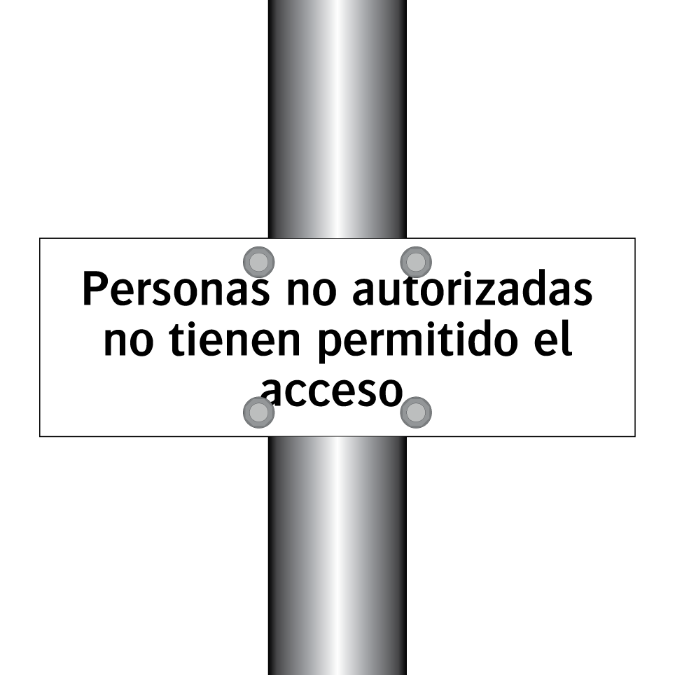 Personas no autorizadas no tienen permitido el acceso.
