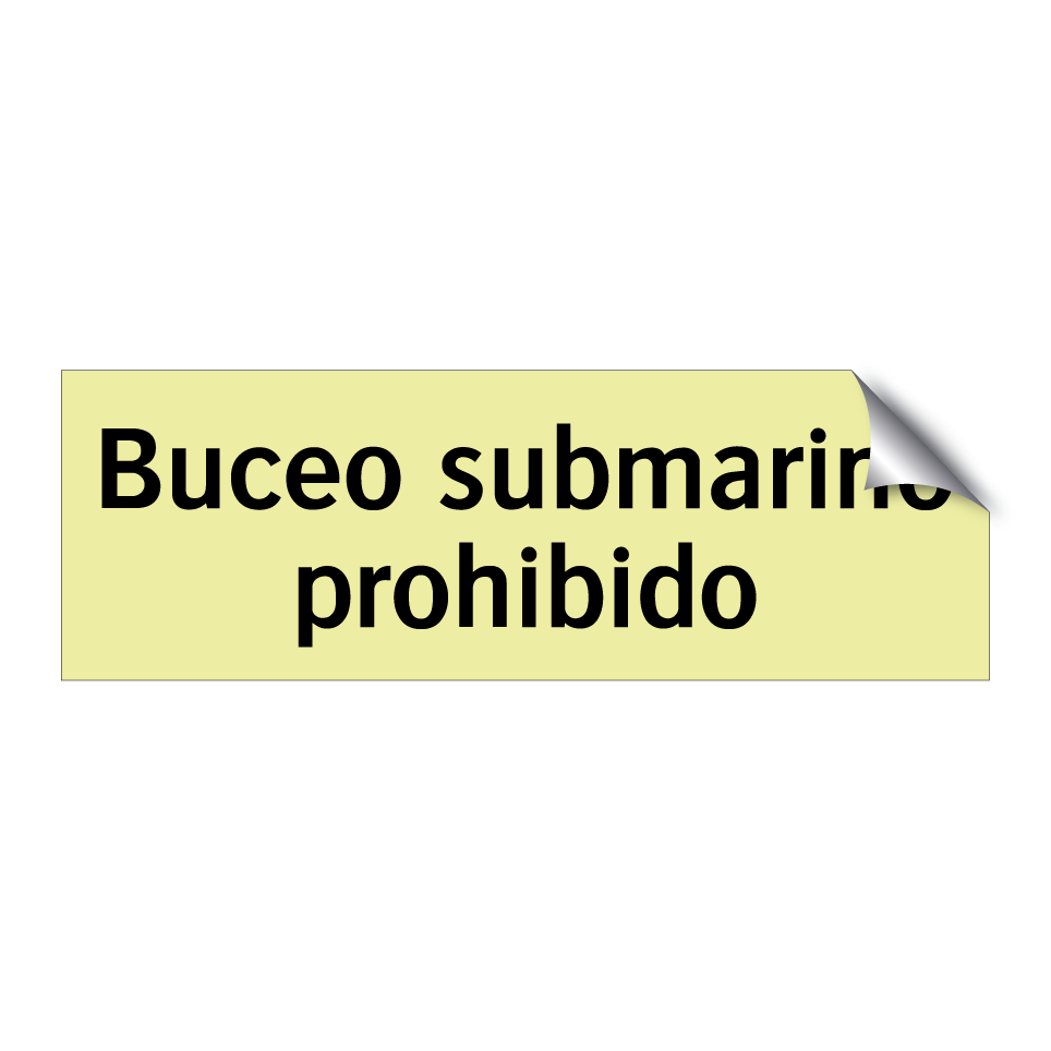 Buceo submarino prohibido