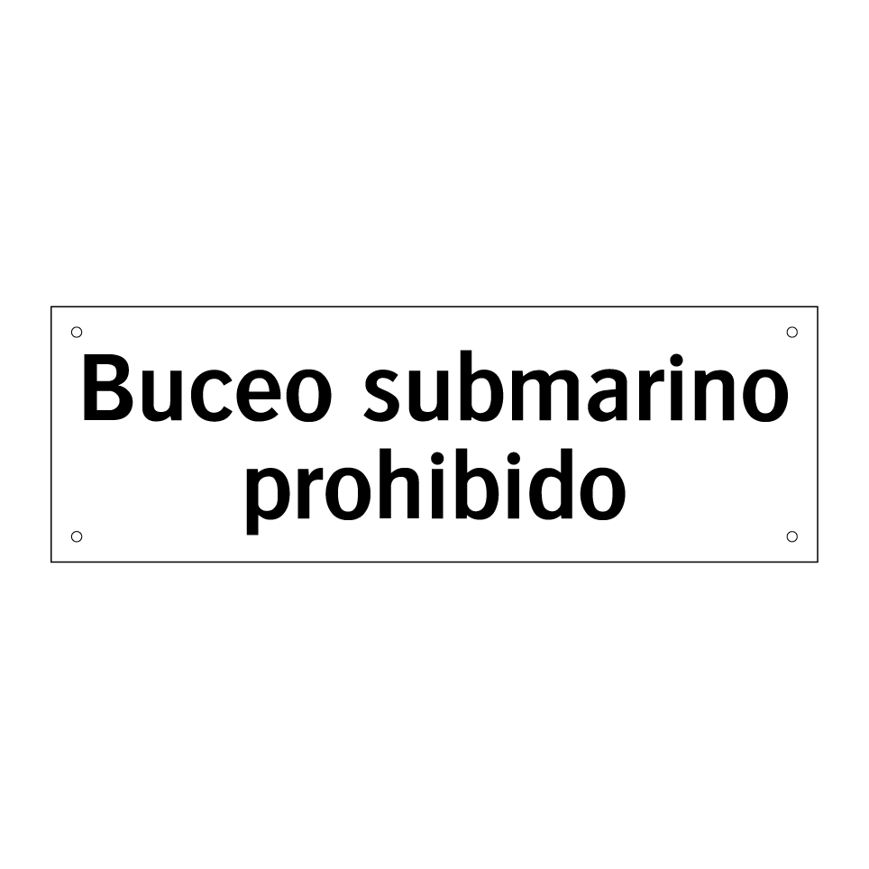 Buceo submarino prohibido