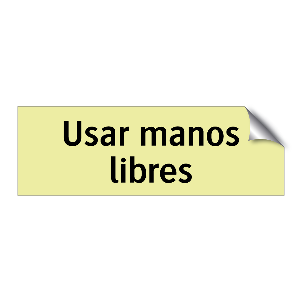 Usar manos libres