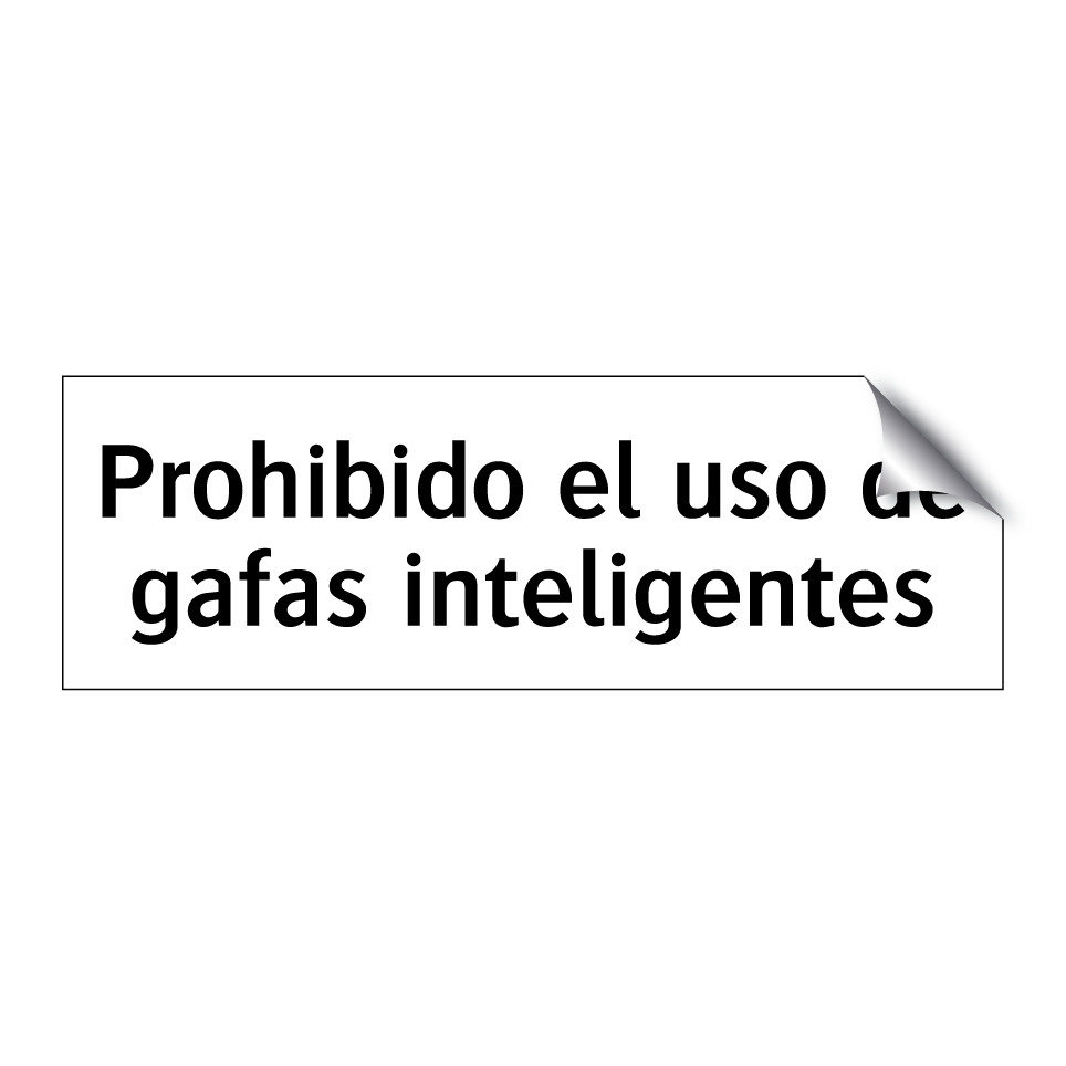 Prohibido el uso de gafas inteligentes