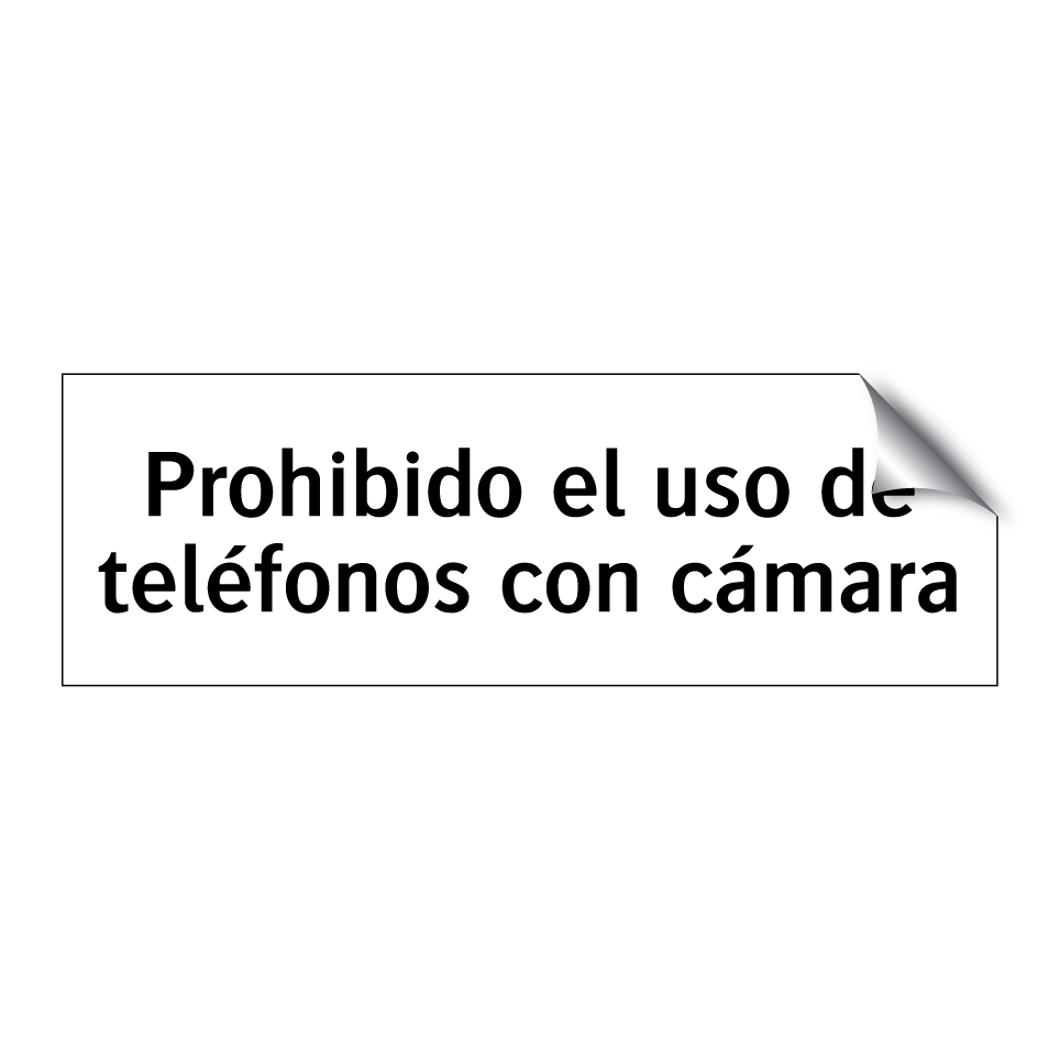 Prohibido el uso de teléfonos con cámara