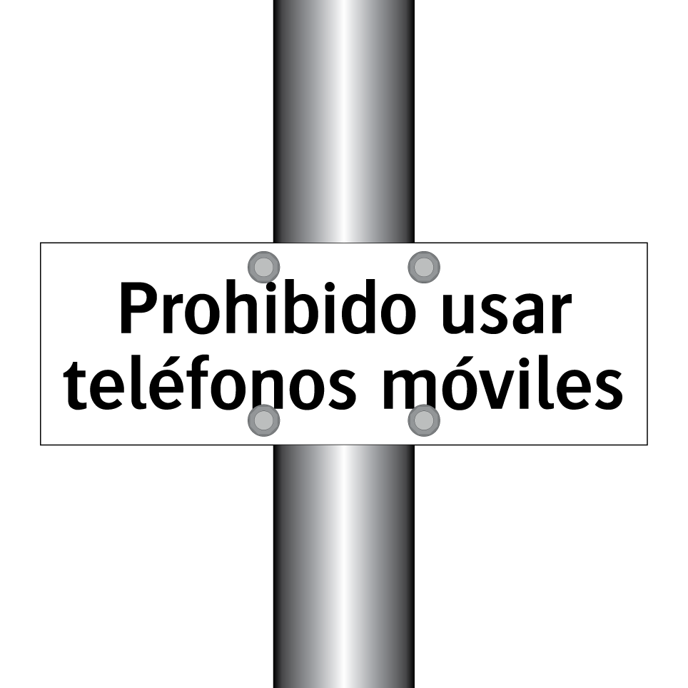 Prohibido usar teléfonos móviles