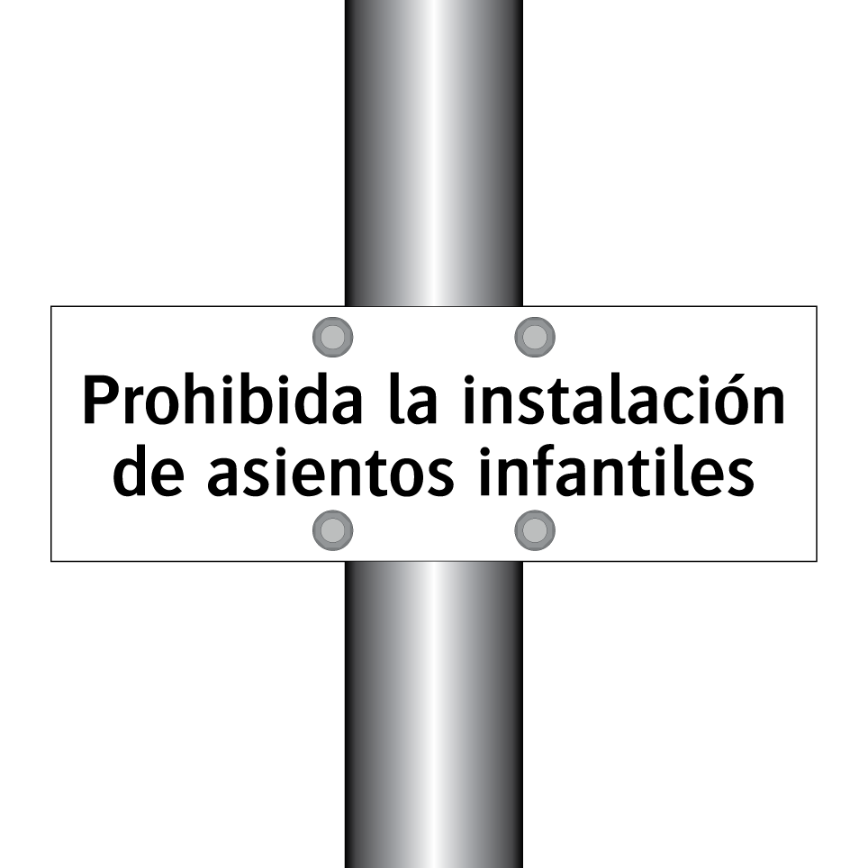 Prohibida la instalación de asientos infantiles