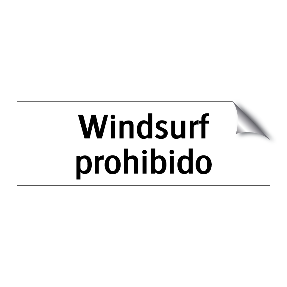Windsurf prohibido
