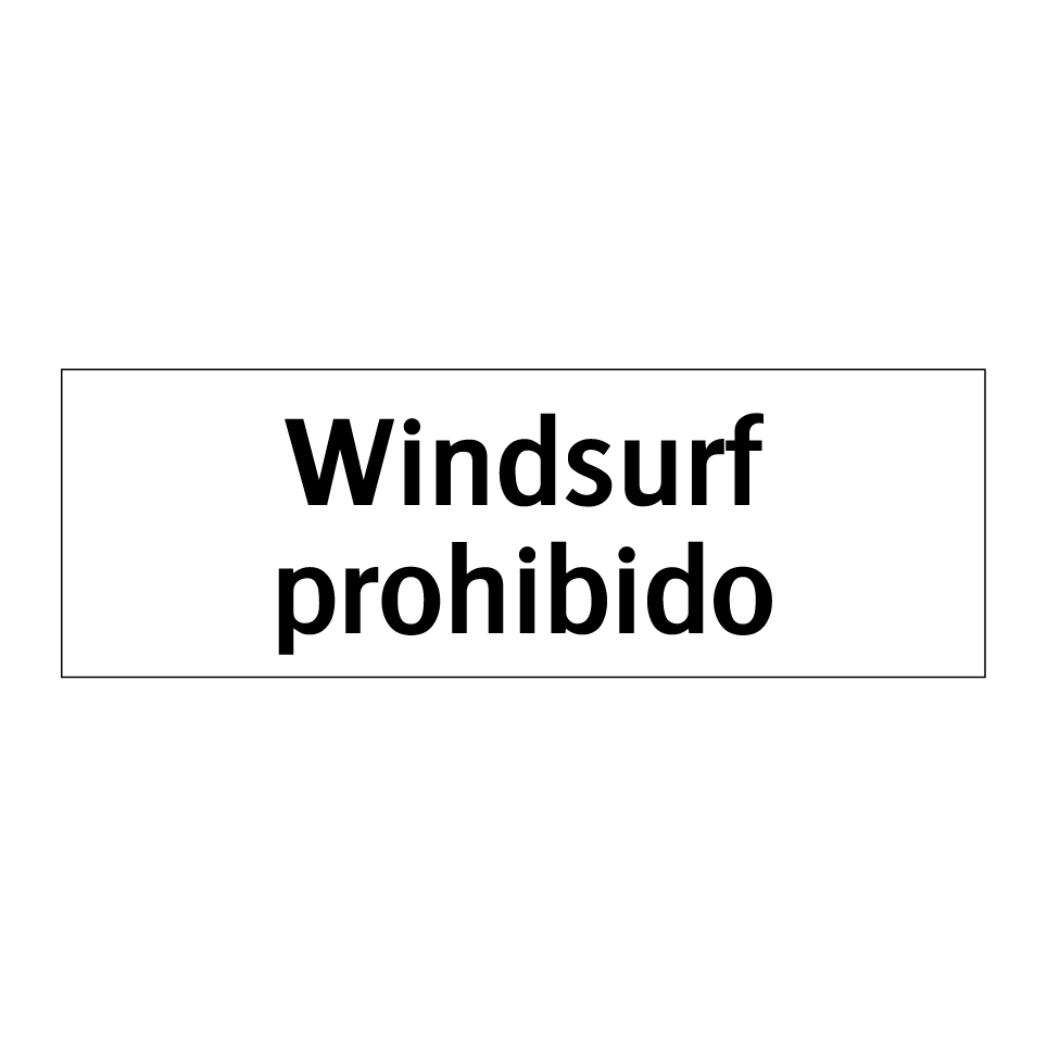Windsurf prohibido